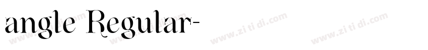 angle Regular字体转换